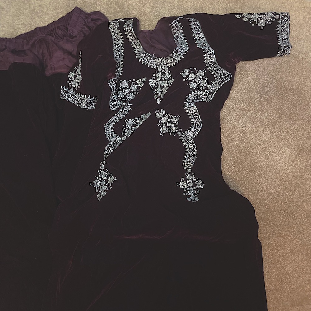 Gorgeous custom velvet shalwar kameez